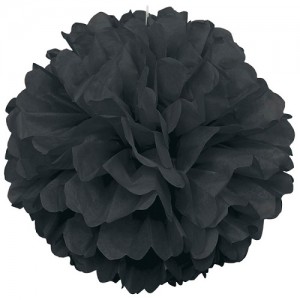 Помпон 15 см. цвет черный