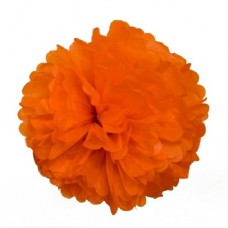 Помпон 15 см. цвет оранжевый