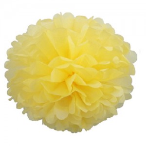 Помпон 15 см. цвет лимонный