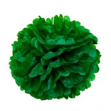 Помпон 15 см. цвет зеленый
