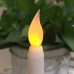 Светодиодная конусная свеча 27.5 см. / белый мрамор