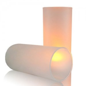 Подсвечник для светодиодной свечи 10 х 4.5см. / матовый пластик