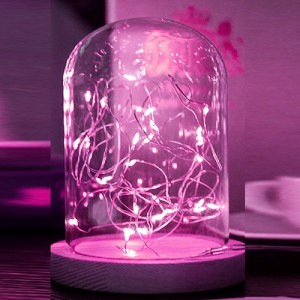 Светильник со светодиодной подсветкой  цвет/розовый
