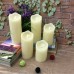 Светодиодная парафиновая свеча оплавленная 20х7.5 см. желтое свечение