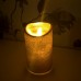 Набор из 3-х светодиодных парафиновых свечей с дистанционным управлением  цвет/золото