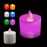 Светодиодная свеча /Розовое свечение