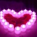 Светодиодная свеча /Розовое свечение