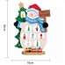 Новогоднее украшение с игрушками "Снеговик"
