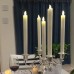 Светодиодная парафиновая конусная свеча 25х2.2 см./желтое свечение