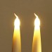  Набор светодиодных конусных свечей 19х1.65 см. с клипсой /желтое свечение (6 свечей)