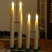  Набор светодиодных конусных свечей 19х1.65 см. с клипсой /желтое свечение (6 свечей)