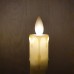 Светодиодная конусная пластиковая свеча 22х2,2 см. Д/У/ тепло-белое свечение