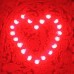 Светодиодная свеча - "Сердце"/ красный корпус,красное свечение