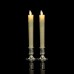 Подсвечник для светодиодной конусной свечи / серебро