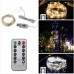 Светодиодная нить "Роса" 10 метров -100 ламп; 8 функций ДУ-USB тепло-белый свет