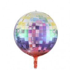Сферический шар "Диско" разноцветный - 40 см