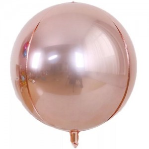 Сферический шар цвет Розовое золото (зеркальный) - 40 см