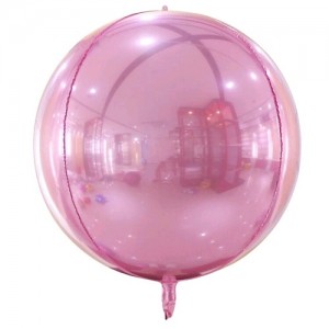 Сферический шар цвет Розовый (зеркальный) - 30 см
