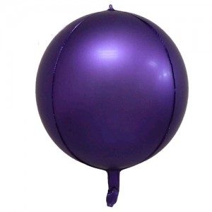 Сферический шар фиолетовый (металлик) - 20 см