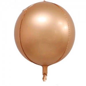 Сферический шар цвет Розовое золото (металик) - 40 см