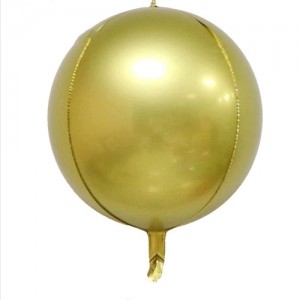 Сферический шар золото (металлик) - 20 см