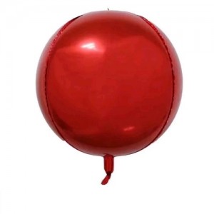 Сферический шар красный (зеркальный) - 20 см