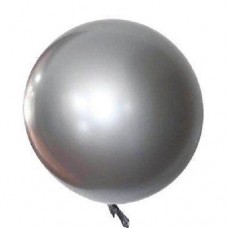 Сферический шар Металлик цвет: Серебро 24"- 60 см.