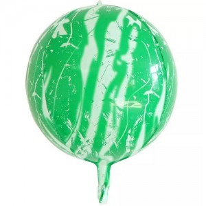 Сферический шар  в стиле кракилюр  зеленый-40см