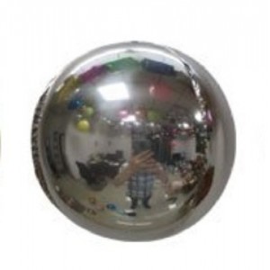 Сферический шар серебро (зеркальный) - 20 см