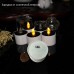 Светодиодная свеча на солнечной батареи 5.8х5.2 см /тепло-белое свечение