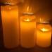 Светодиодная парафиновая свеча  15*30 см. с дистанционным управлением