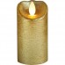 Набор из 3-х светодиодных парафиновых свечей с дистанционным управлением  цвет/золото
