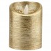 Светодиодная парафиновая свеча 12.5х7.5 см /золото