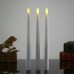 Светодиодная конусная свеча 27.5 см./белый корпус дистанционное  управление