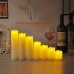Светодиодная парафиновая свеча  5х20 см./желтое свечение