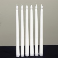 Светодиодная конусная свеча 27.5 см./белый корпус