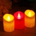Светодиодная свеча 5х7.5 см 6 шт./ бежевый корпус желтое свечение