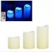 Набор из 3 -х светодиодных пластиковых свечей изменяющие цвет с ДУ