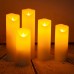 Набор из 5-ти светодиодных парафиновых свечей "гладкие" с  ДУ