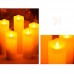 Набор из 5-ти светодиодных парафиновых свечей (оплавленные) с  ДУ