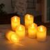 Светодиодная парафиновая свеча 5.3х8 см. движущееся пламя/желтое свечение 