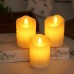 Светодиодная парафиновая свеча 5.3х8 см. движущееся пламя/желтое свечение 