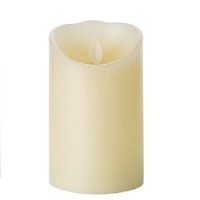 Светодиодная пластиковая свеча 12.5х7.5 см./желтое свечение