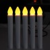 Светодиодная конусная  свеча 17.5х1.8 см. с дистанционным управлением/желтое свечение