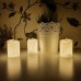 Светодиодная свеча 6 шт. 5х7.5 см белый корпус/тепло-белое свечение