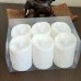 Светодиодная свеча 6 шт. 5х7.5 см белый корпус/тепло-белое свечение
