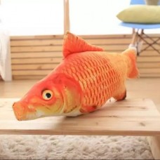 Подушка-рыба 3D «Красный Карп» | 115 см.
